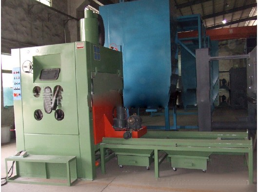 重型模具專用噴砂機，自動轉臺式手動噴砂機